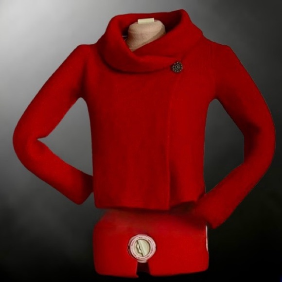 Adrienne Vittadini shawl button sweater/jacket Sz Sm/XSm - Picture 1 of 4